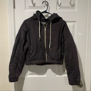 Urban outfitters cropped puffy hoodie